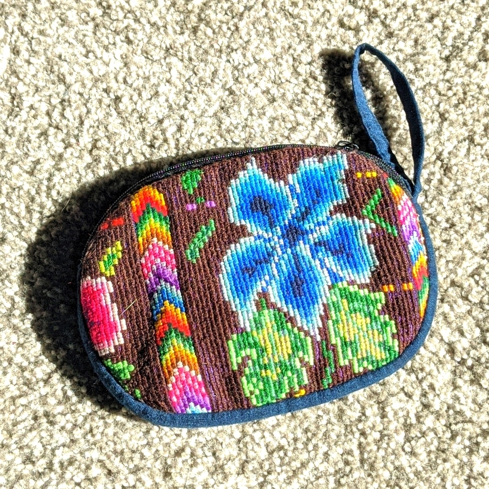 Handmade boho clutch